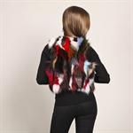 hotsjok vest i ræv multicolor